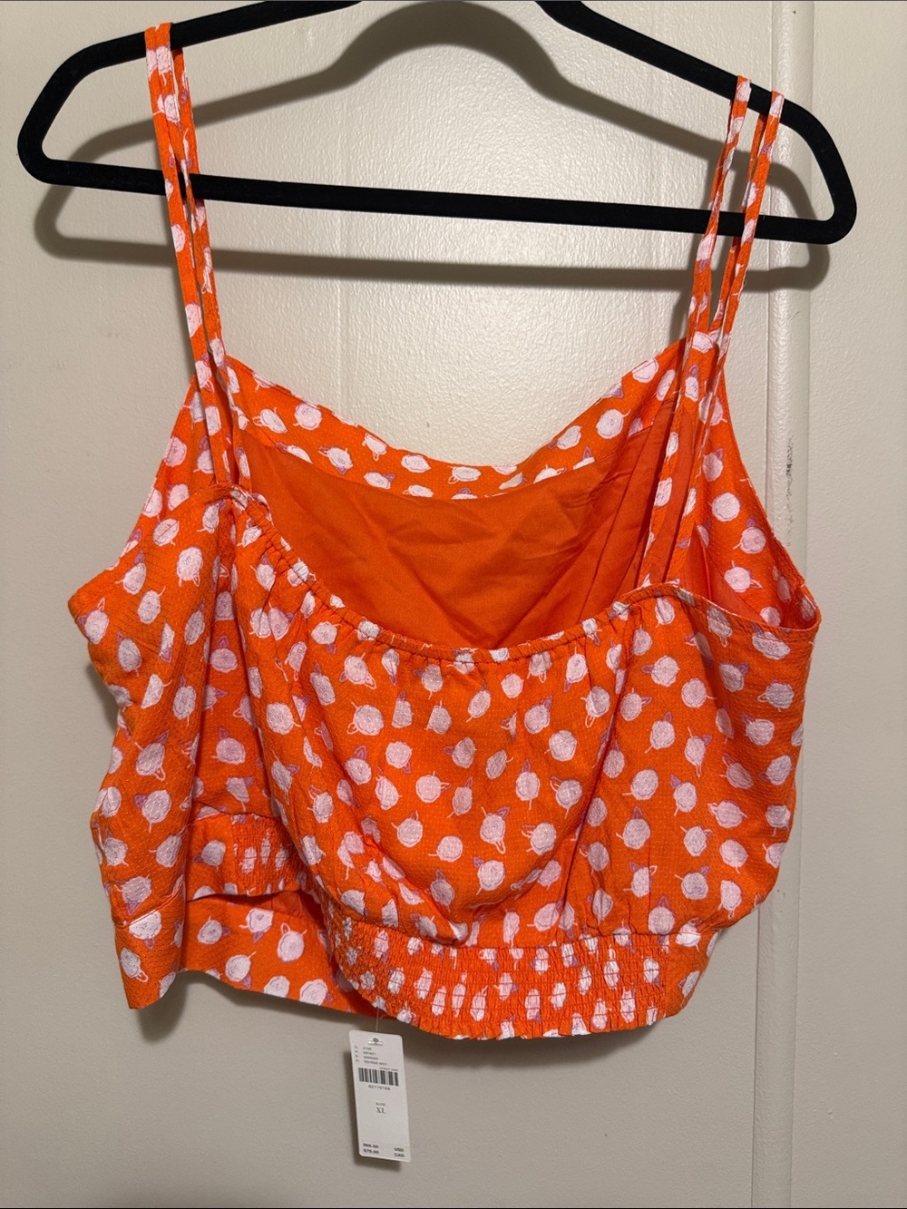 NWT Anthropologie Daisie Midi Tank Top XL Orange Cream - Picture 5 of 12